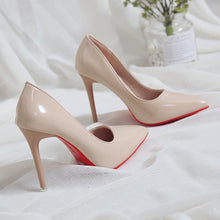 Load image into Gallery viewer, 2019 Hot Sell Classic Women Shoes Pointed Toe Pumps Patent Leather Dress high Heels Boat Wedding Zapatos Mujer Red Wedding