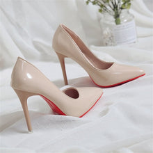 Load image into Gallery viewer, 2019 Hot Sell Classic Women Shoes Pointed Toe Pumps Patent Leather Dress high Heels Boat Wedding Zapatos Mujer Red Wedding