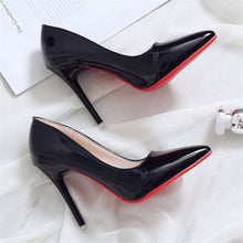 Load image into Gallery viewer, 2019 Hot Sell Classic Women Shoes Pointed Toe Pumps Patent Leather Dress high Heels Boat Wedding Zapatos Mujer Red Wedding