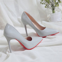 Load image into Gallery viewer, 2019 Hot Sell Classic Women Shoes Pointed Toe Pumps Patent Leather Dress high Heels Boat Wedding Zapatos Mujer Red Wedding